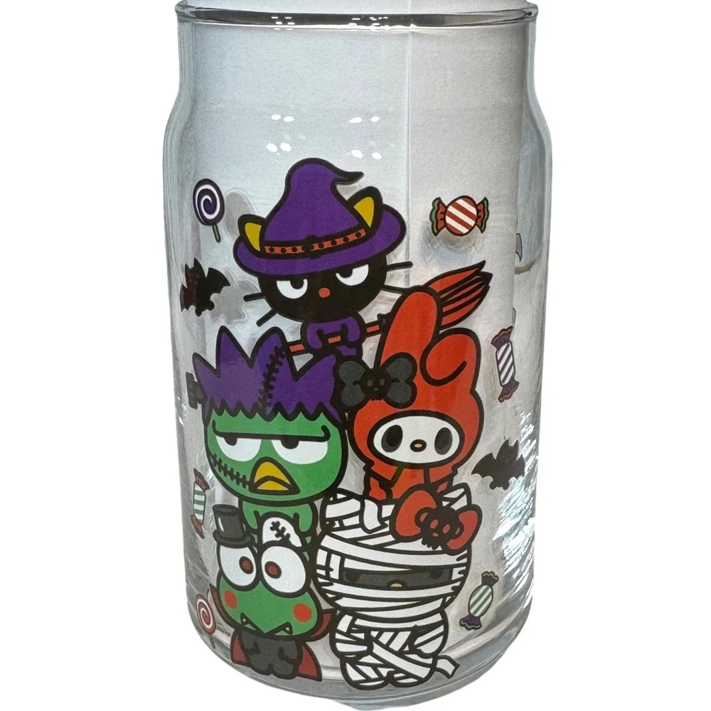 Hello Kitty Friends‎ Glass 16oz Halloween Chococat Melody Keroppi Badtz-Maru